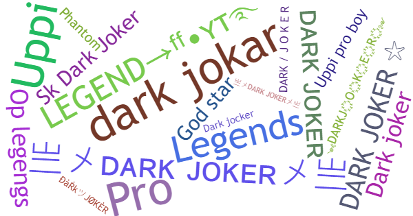 Kælenavne til Darkjoker