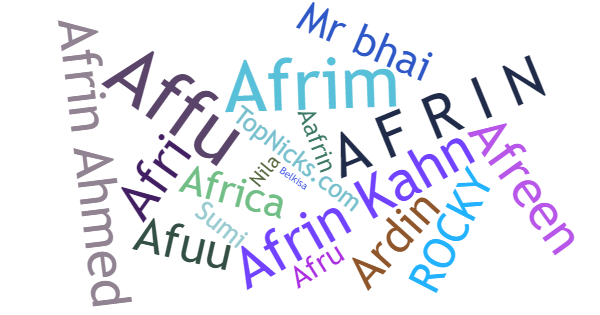 Kælenavne til Afrin